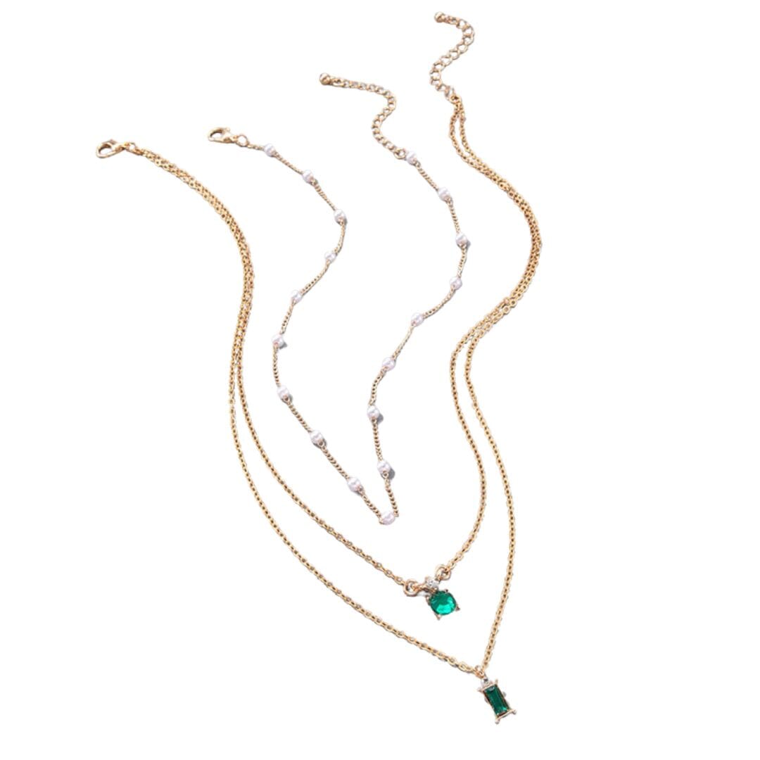 Colar Feminino Triplo Evergreen - Direct Ofertas
