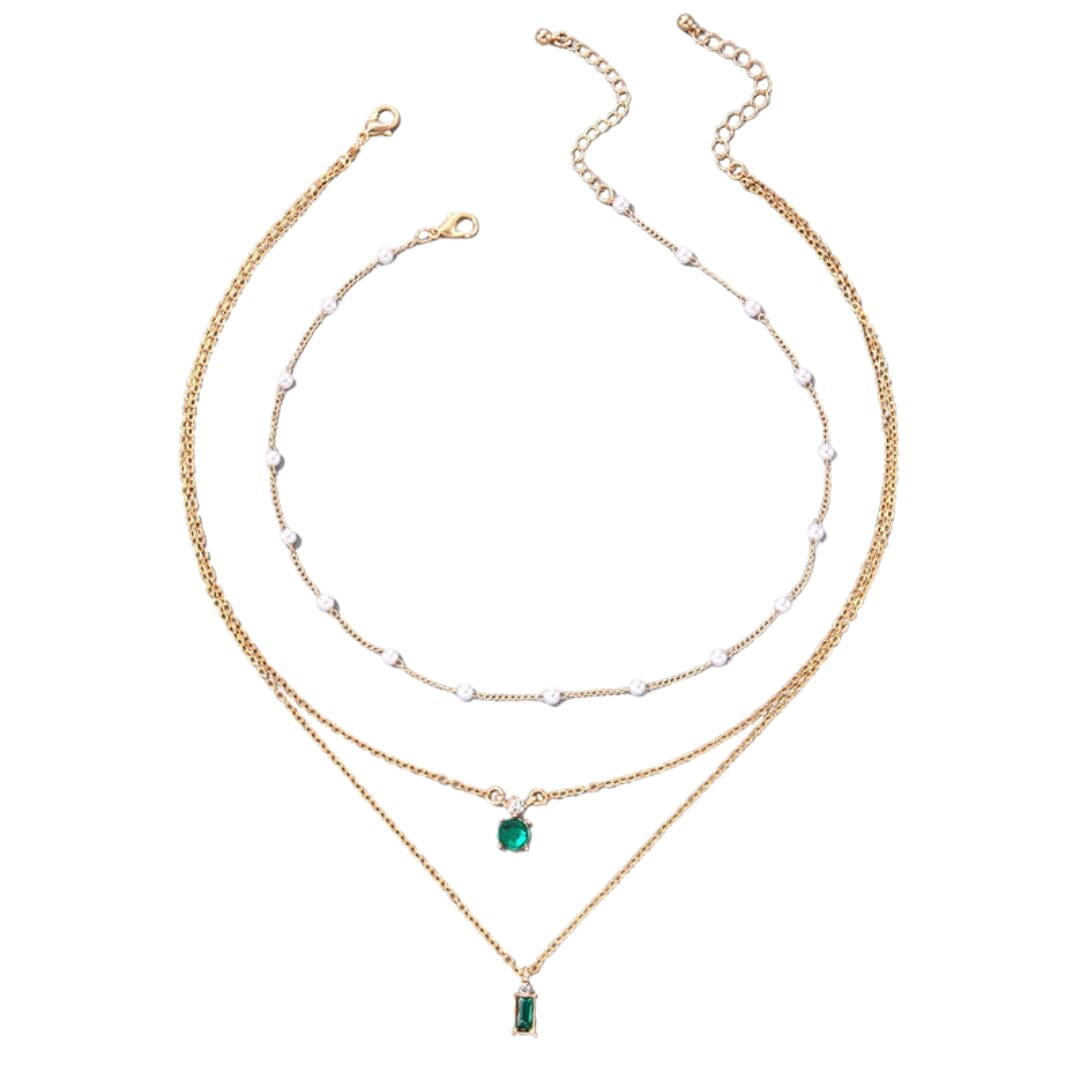 Colar Feminino Triplo Evergreen - Direct Ofertas