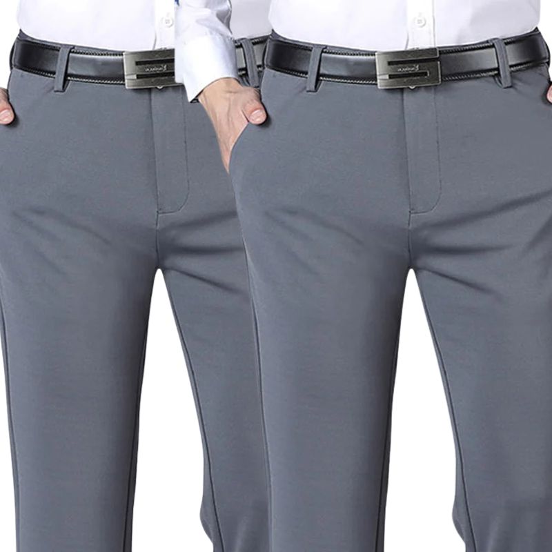 COMPRE 1 E LEVE 2 | Calça Social Clássica Alfaiataria Gentleman 2025 + Brinde Cinto Social Couro - Direct Ofertas