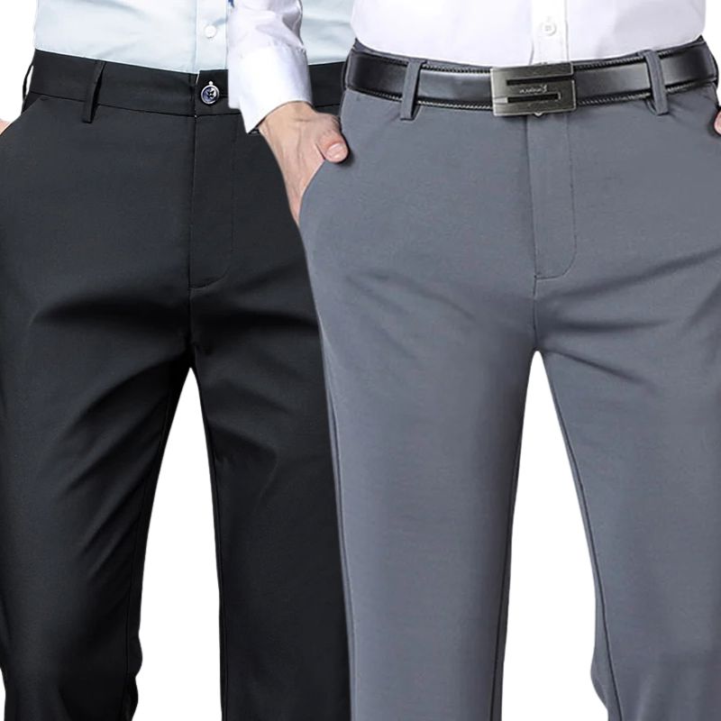 COMPRE 1 E LEVE 2 | Calça Social Clássica Alfaiataria Gentleman 2025 + Brinde Cinto Social Couro - Direct Ofertas