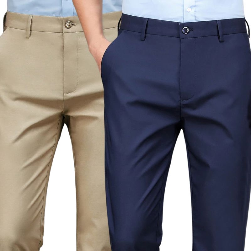 COMPRE 1 E LEVE 2 | Calça Social Clássica Alfaiataria Gentleman 2025 + Brinde Cinto Social Couro - Direct Ofertas