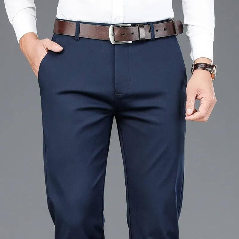 COMPRE 1 E LEVE 2 | Calça Social Clássica Alfaiataria Gentleman 2025 + Brinde Cinto Social Couro - Direct Ofertas