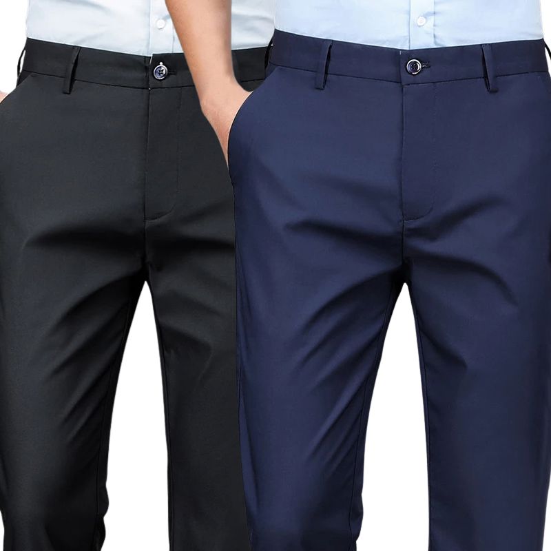 COMPRE 1 E LEVE 2 | Calça Social Clássica Alfaiataria Gentleman 2025 + Brinde Cinto Social Couro - Direct Ofertas