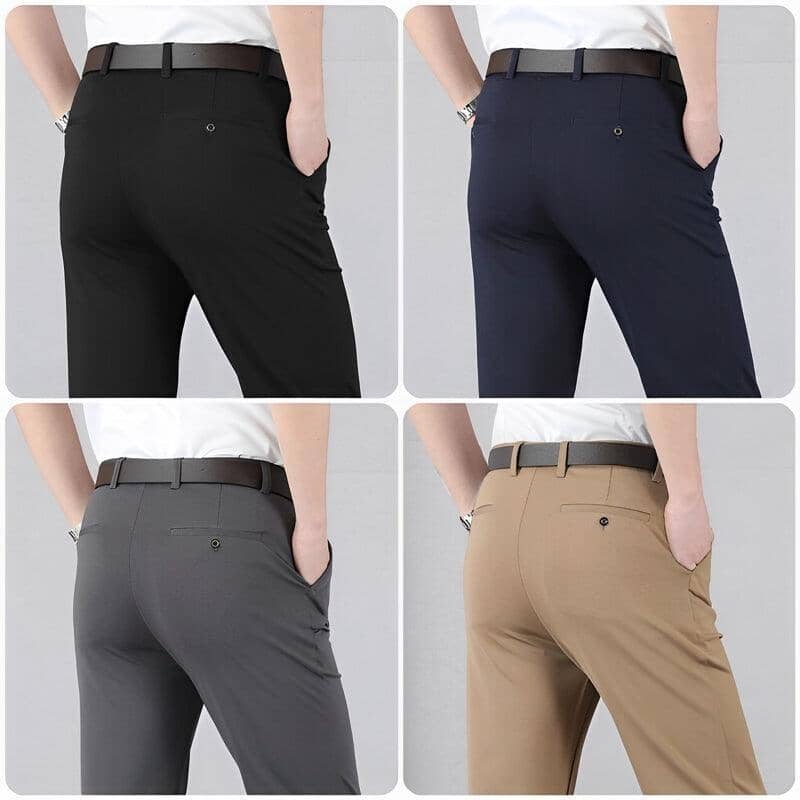 COMPRE 1 E LEVE 2 | Calça Social Clássica Alfaiataria Gentleman 2025 + Brinde Cinto Social Couro - Direct Ofertas