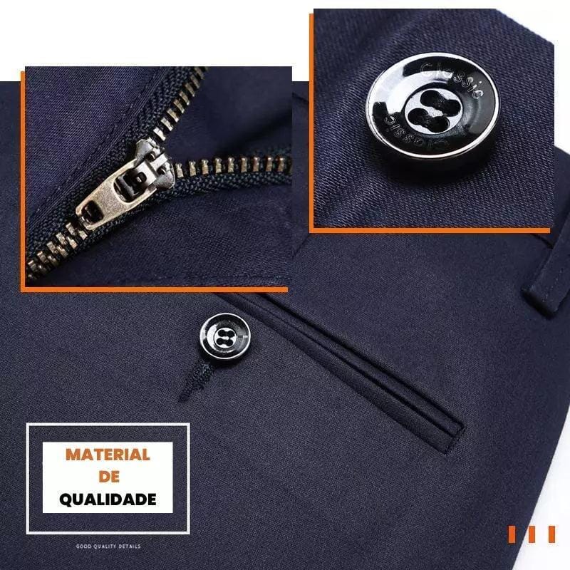 COMPRE 1 E LEVE 2 | Calça Social Clássica Alfaiataria Gentleman 2025 + Brinde Cinto Social Couro - Direct Ofertas