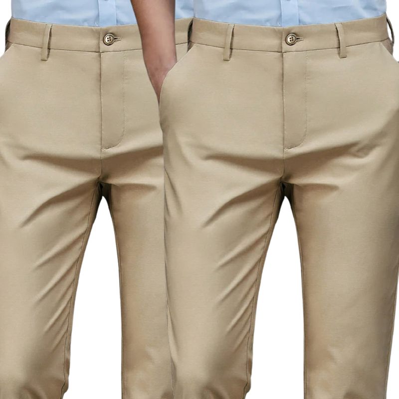 COMPRE 1 E LEVE 2 | Calça Social Clássica Alfaiataria Gentleman 2025 + Brinde Cinto Social Couro - Direct Ofertas