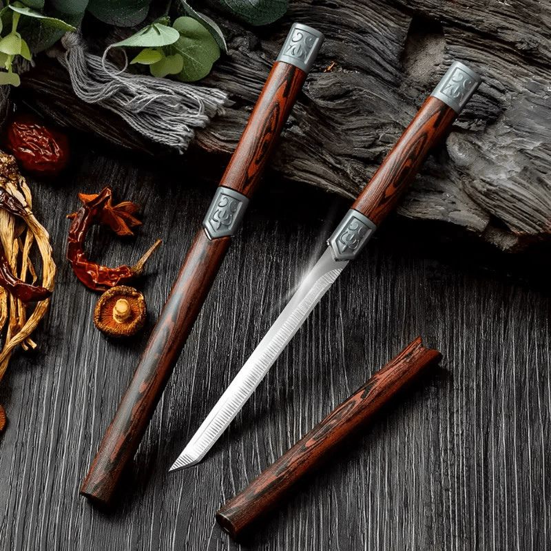 (COMPRE 1 LEVE 2 + BAINHAS) Combo Faca Artesanal Feng Ultra Afiada • 100% Forjada a Mão - Direct Ofertas