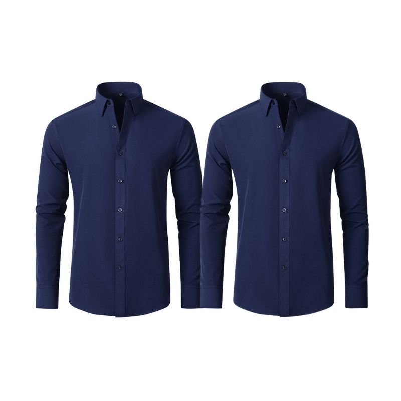 Compre 1 Leve 2 | Camisa Social Ultra Elastech Anti amassados + Relogio de Brinde - Direct Ofertas