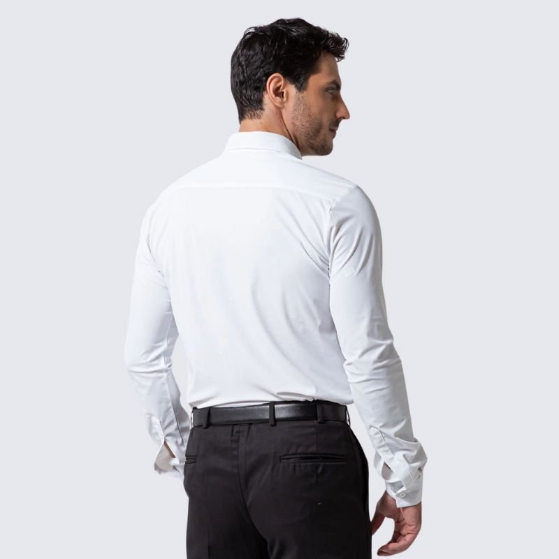 Compre 1 Leve 2 | Camisa Social Ultra Elastech Anti amassados + Relogio de Brinde - Direct Ofertas