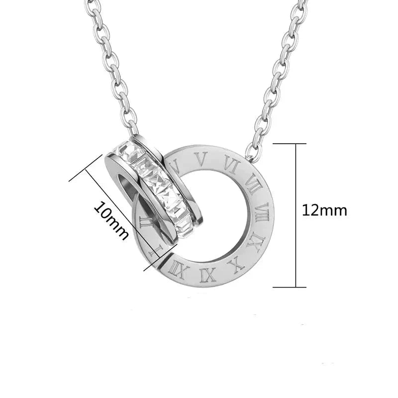 Conjunto Colar e Brincos Números Romanos - Direct Ofertas