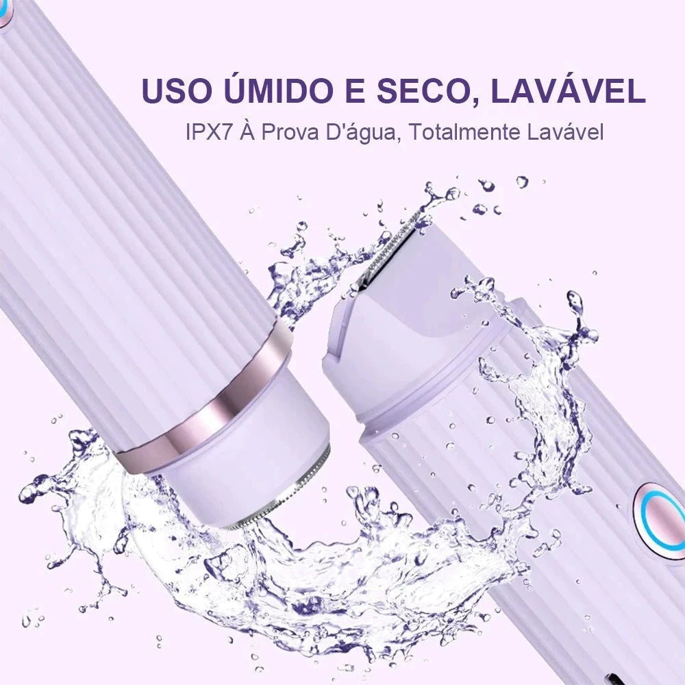 Depilador Elétrico Recarregável com Navalha Dupla - Direct Ofertas