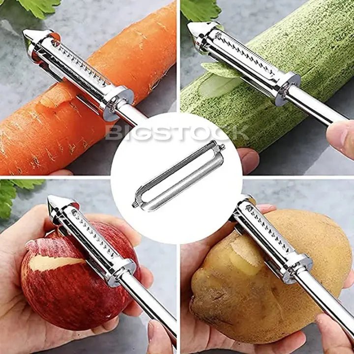 Descascador de Legumes e Frutas Multifuncional 3 em 1 BStocker (LEVE 2 E GANHE OUTRO DE BRINDE) - Direct Ofertas