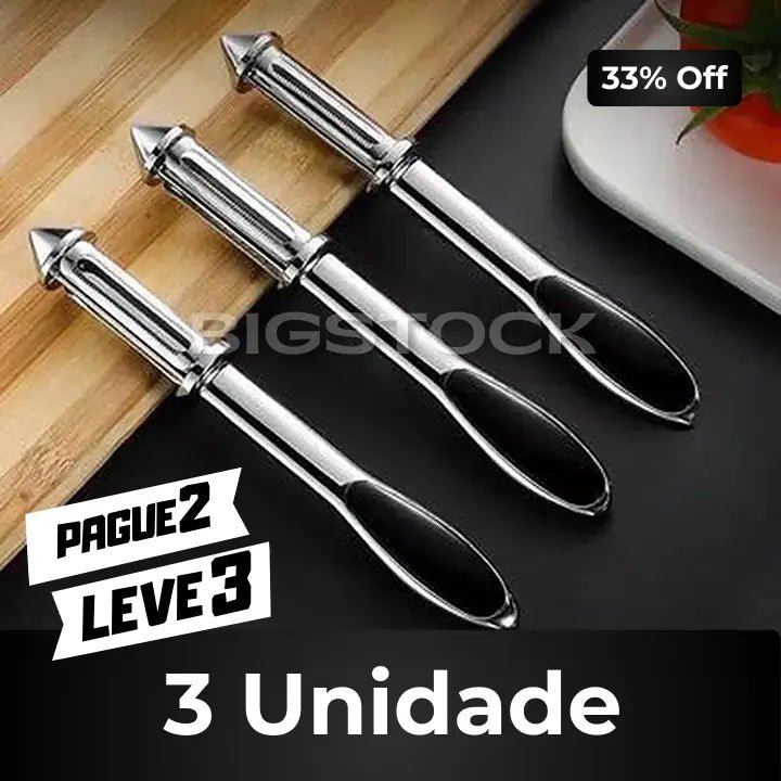 Descascador de Legumes e Frutas Multifuncional 3 em 1 BStocker (LEVE 2 E GANHE OUTRO DE BRINDE) - Direct Ofertas