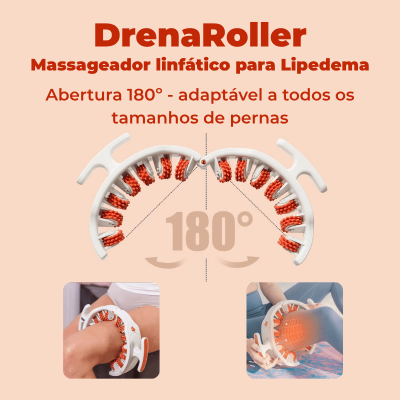 Drena Roller – Massageador Linfático para Lipedema e Celulite - Direct Ofertas