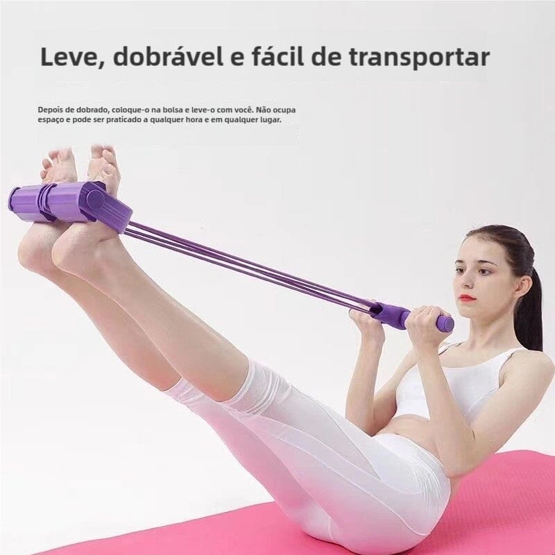 Elástico de Treino Caseiro - 250+ Variações de Treinos - Versátil e Fácil de Usar - Direct Ofertas