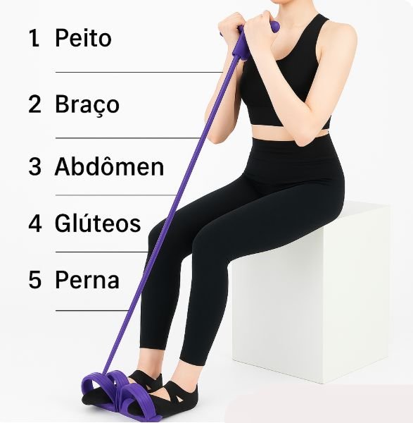 Elástico de Treino Fácil - PowerFlex™ - Direct Ofertas