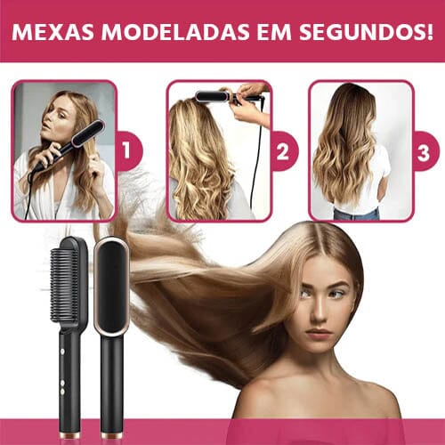 Escova Alisadora de Cabelos Bivolt 5 em 1 MultiGlam - Direct Ofertas
