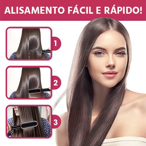 Escova Alisadora de Cabelos Bivolt 5 em 1 MultiGlam - Direct Ofertas