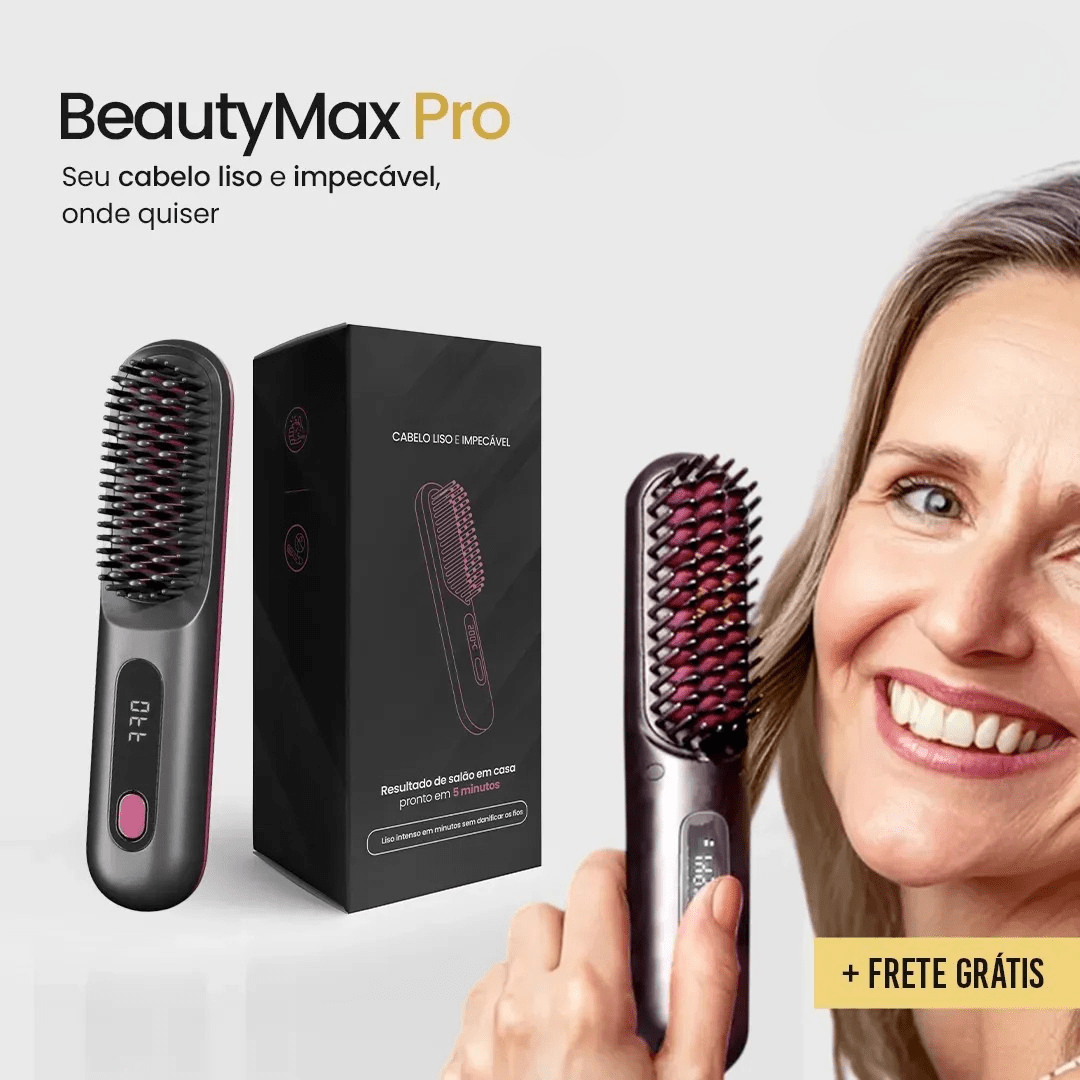 Escova Alisadora Portátil - BeautyMax Pro - Direct Ofertas