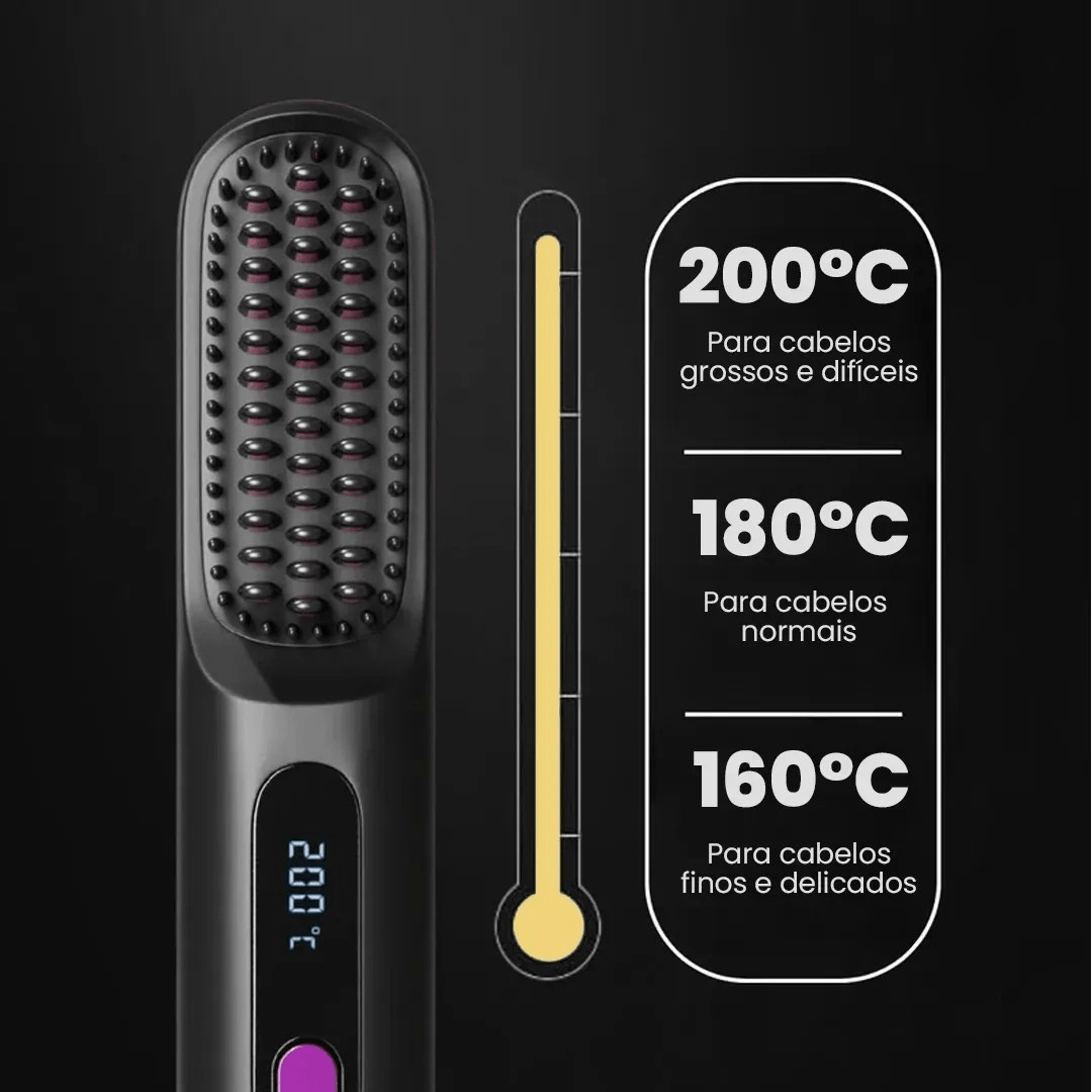 Escova Alisadora Portátil - BeautyMax Pro - Direct Ofertas