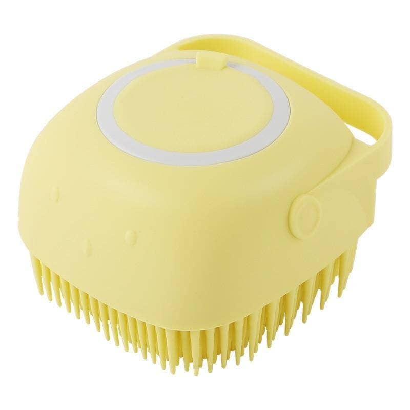 Escova de Banho Massageadora para Pets Escova de Banho Massageadora para Pets P13 Direct Ofertas Amarelo 