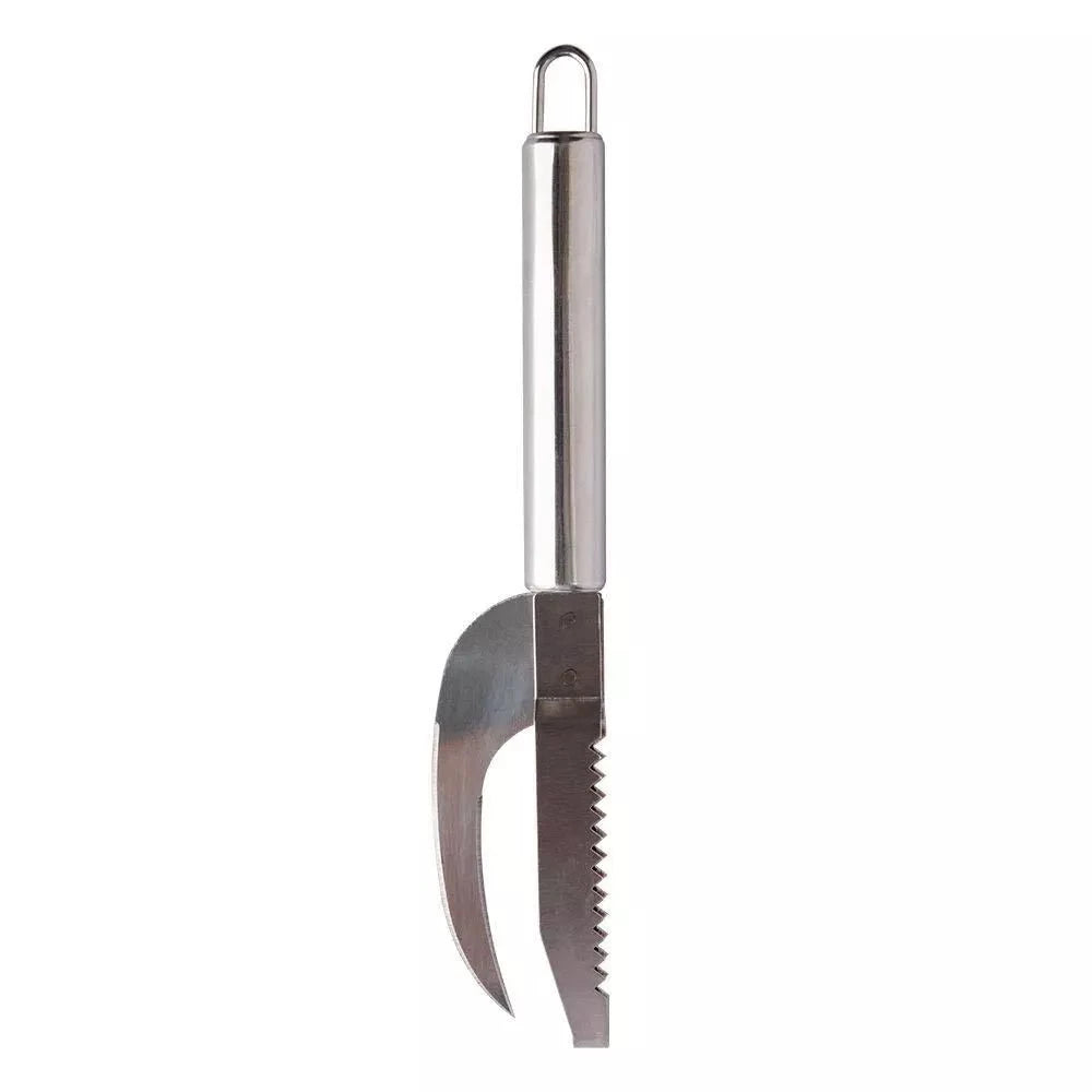 FishScaler - Faca Inoxidável 3 em 1 para Limpeza de Peixe FishScaler - Faca Inoxidável P9 Direct Ofertas 
