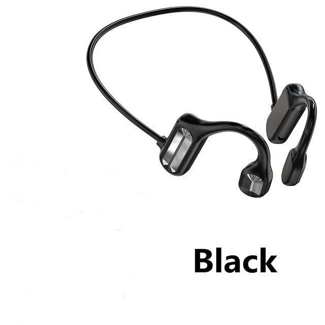 Fone de Ouvido por Condução Óssea Bluetooth 5.1 Resistente a Água Fone de Ouvido por Condução P13 Direct Ofertas Preto 