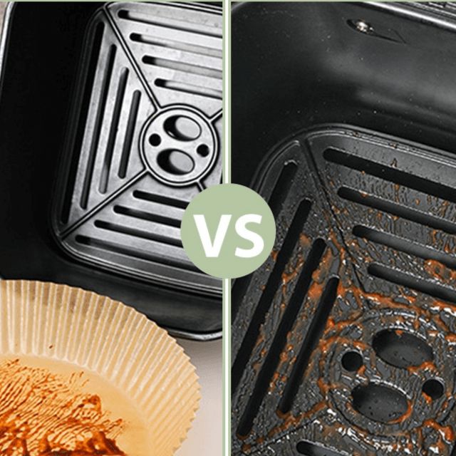 Forro de Papel Protetor Antiaderente para Air Fryer - Direct Ofertas