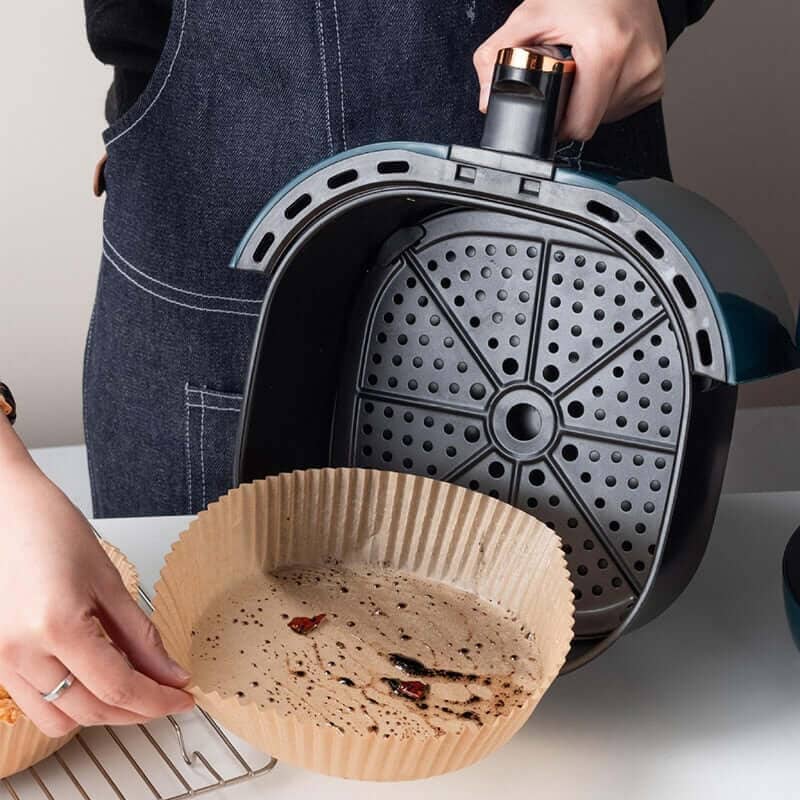Forro de Papel Protetor Antiaderente para Air Fryer - Direct Ofertas