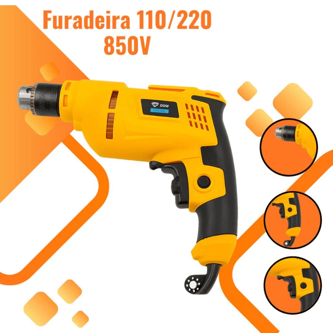 Furadeira 650W DOW - Direct Ofertas