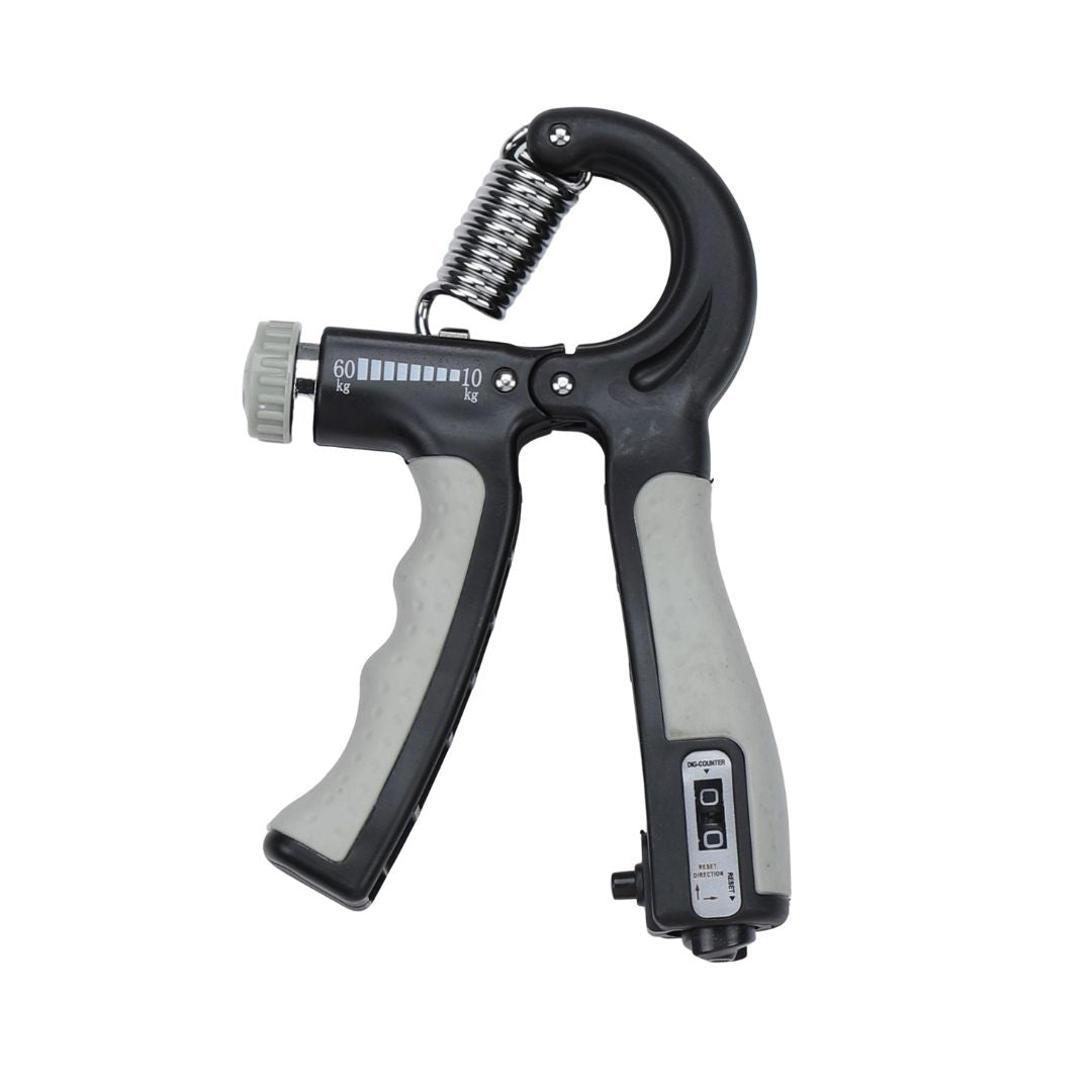 Hand Grip - Fortalecedor de Braços Resistente e Regulável 10 a 60kg Hand Grip - Fortalecedor de Braços P13 Direct Ofertas Cinza 