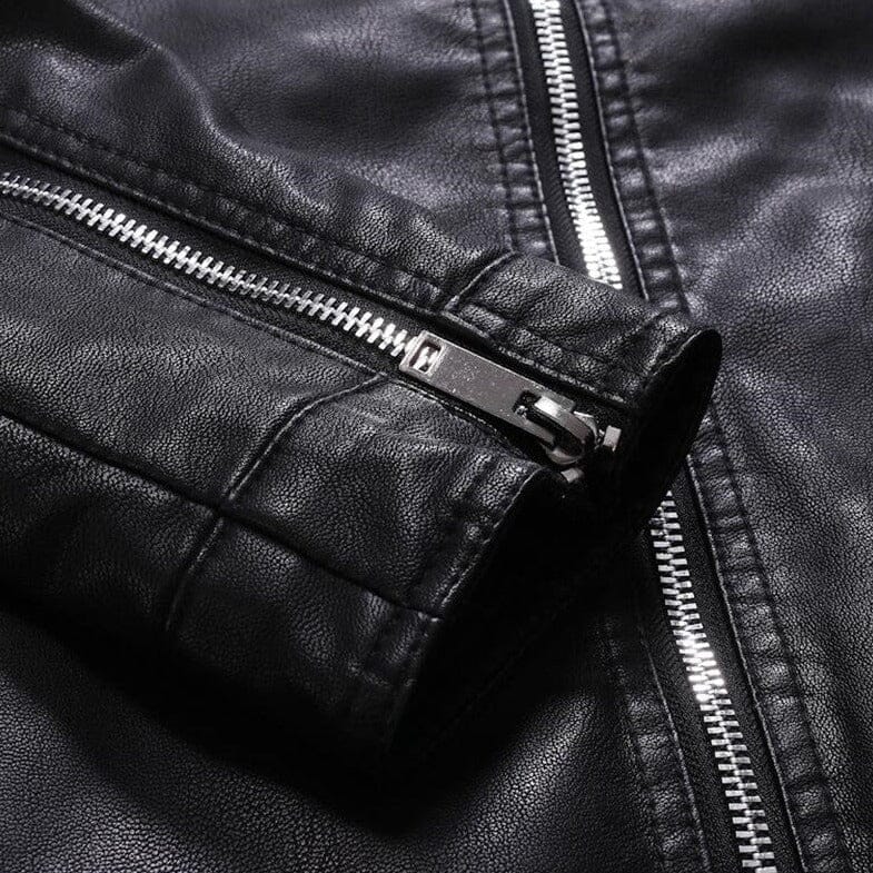Jaqueta Masculina de Couro Classic Sampaio® - Direct Ofertas