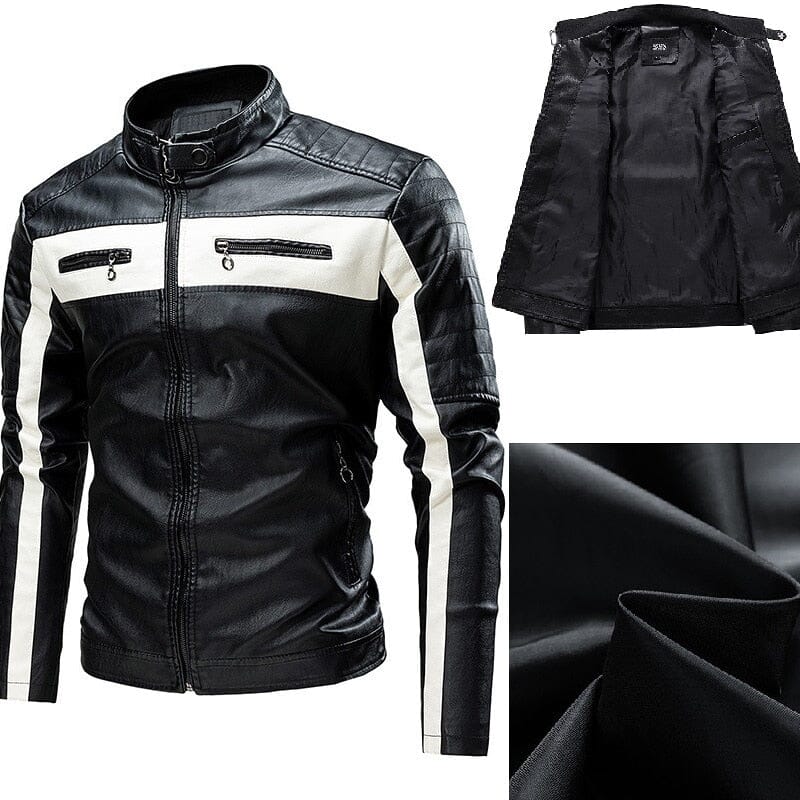 Jaqueta Motoqueiro de Couro - Direct Ofertas