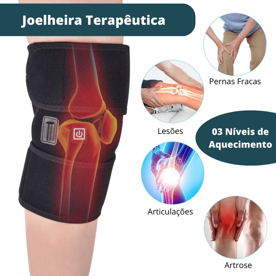 Joelheira Terapêutica Com Aquecimento - Direct Ofertas
