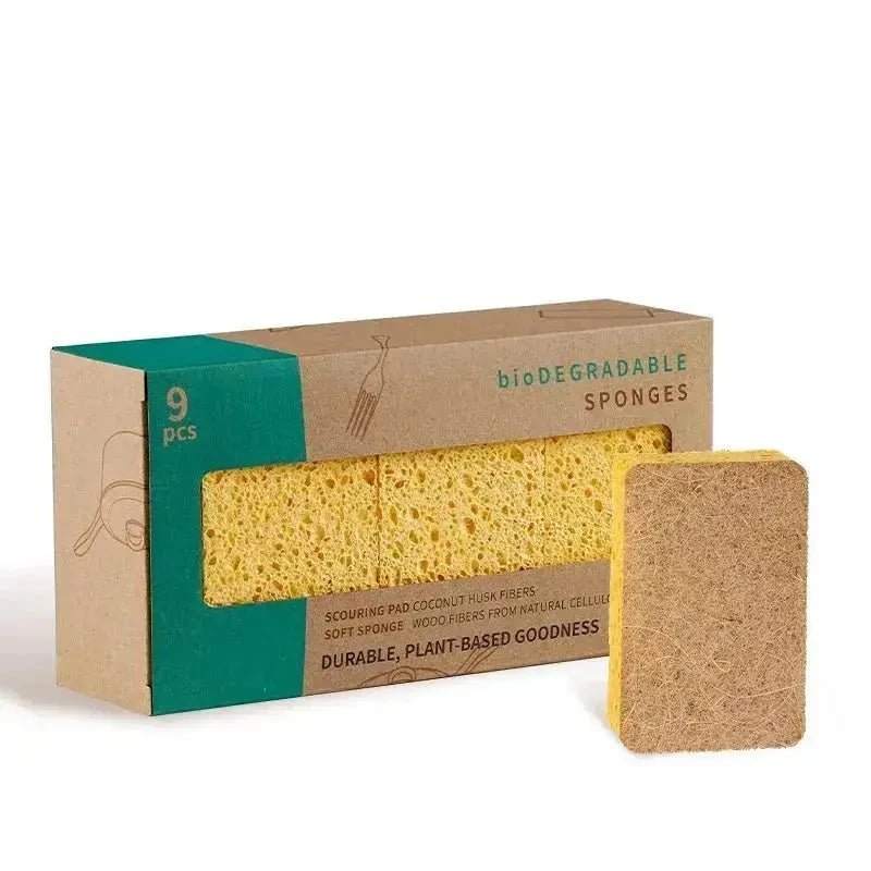 Kit 18 Esponja de Cozinha Biodegradáveis Premium (duram até 18 meses) - Direct Ofertas