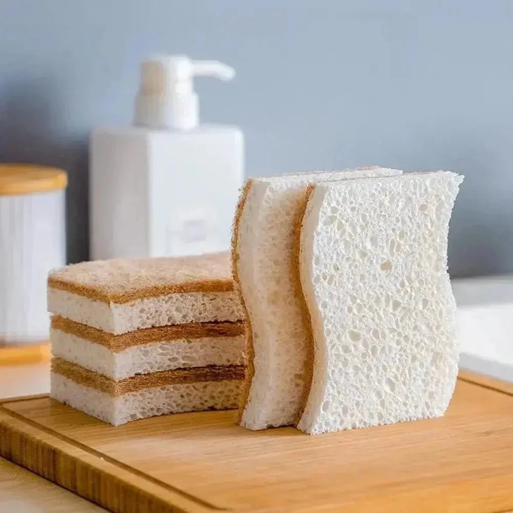 Kit 18 Esponja de Cozinha Biodegradáveis Premium (duram até 18 meses) - Direct Ofertas
