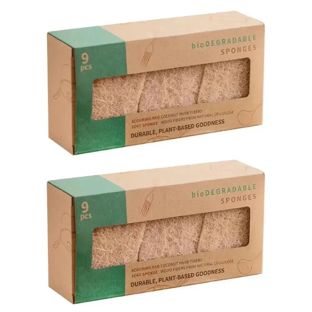 Kit 18 Esponja de Cozinha Biodegradáveis Premium (duram até 18 meses) - Direct Ofertas