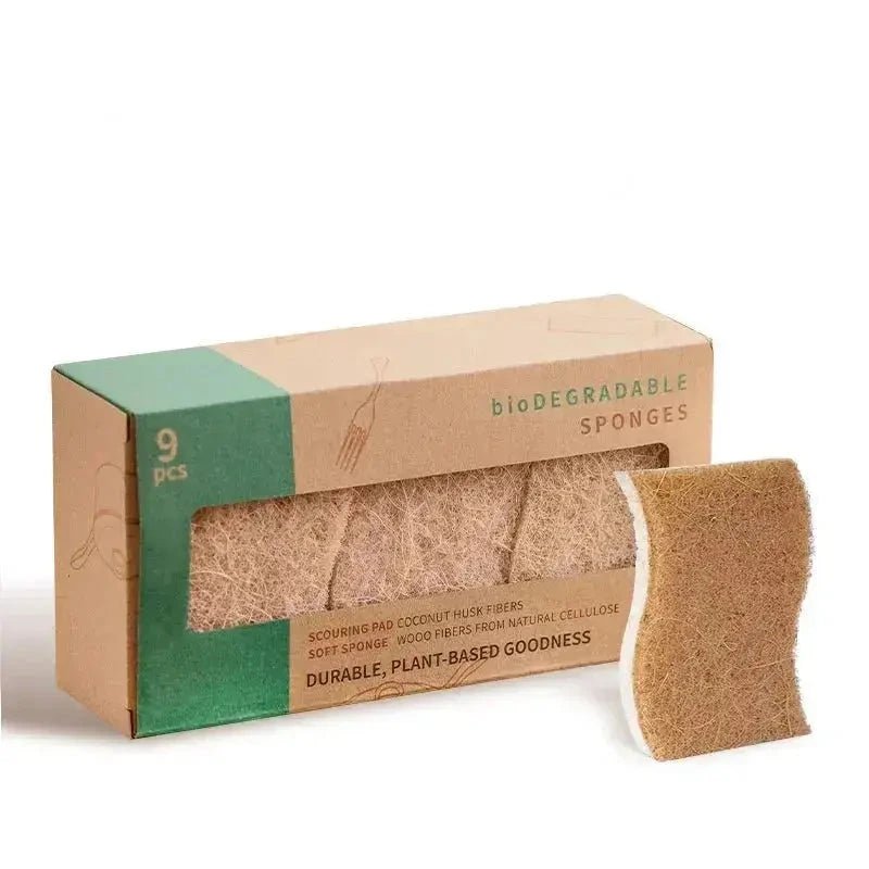 Kit 18 Esponja de Cozinha Biodegradáveis Premium (duram até 18 meses) - Direct Ofertas