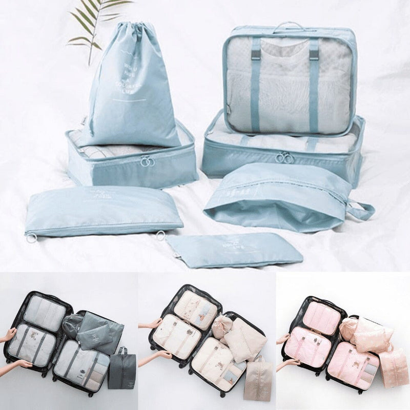 Kit 7 Bolsas Organizadoras Para Mala de Viagem STORAGE BAG - PAGUE 4 LEVE 7 - Direct Ofertas