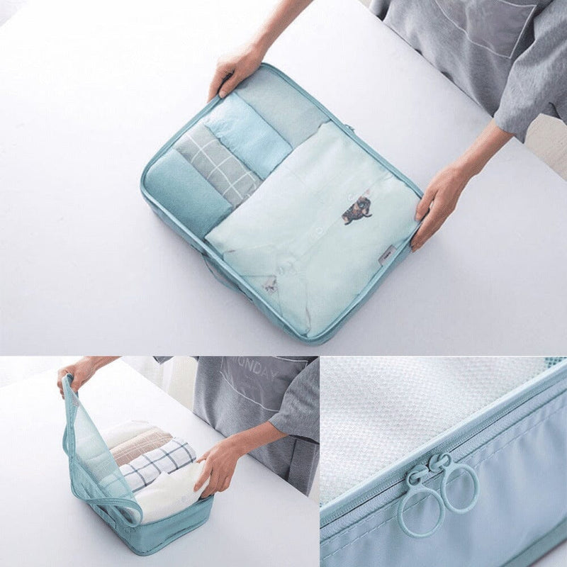 Kit 7 Bolsas Organizadoras Para Mala de Viagem STORAGE BAG - PAGUE 4 LEVE 7 - Direct Ofertas