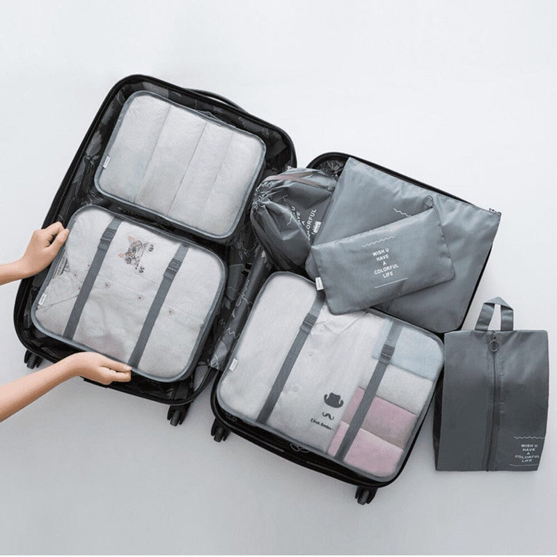 Kit 7 Bolsas Organizadoras Para Mala de Viagem STORAGE BAG - PAGUE 4 LEVE 7 - Direct Ofertas