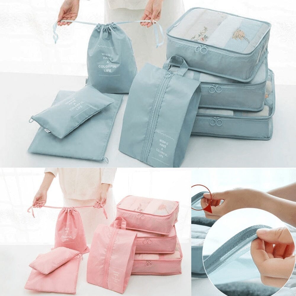 Kit 7 Bolsas Organizadoras Para Mala de Viagem STORAGE BAG - PAGUE 4 LEVE 7 - Direct Ofertas