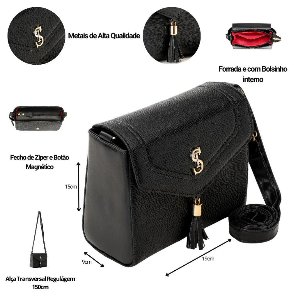 Kit Bolsa Transversal com Tote e Carteira - Direct Ofertas
