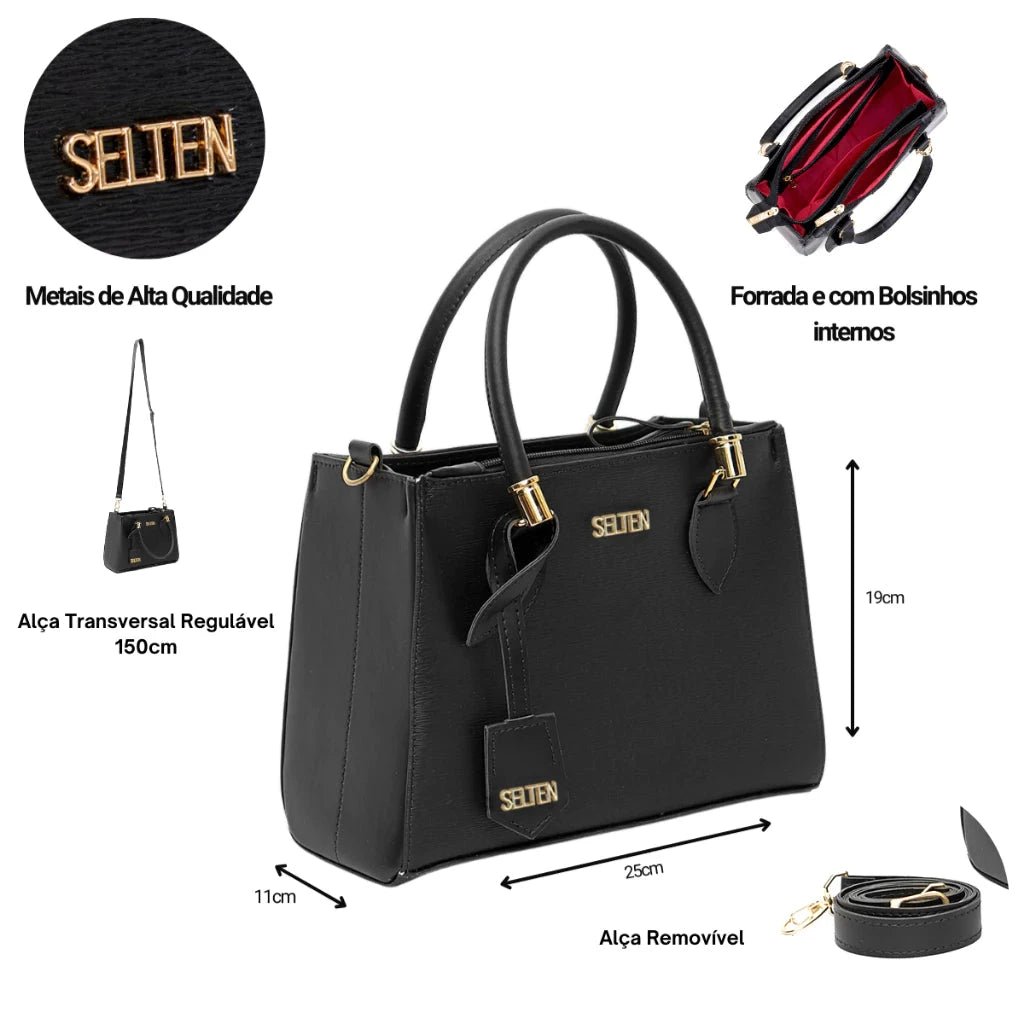 Kit Bolsa Transversal com Tote e Carteira - Direct Ofertas