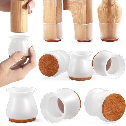 Kit com 16 Peças de Protetor de Pés de Móveis em Silicone - Direct Ofertas