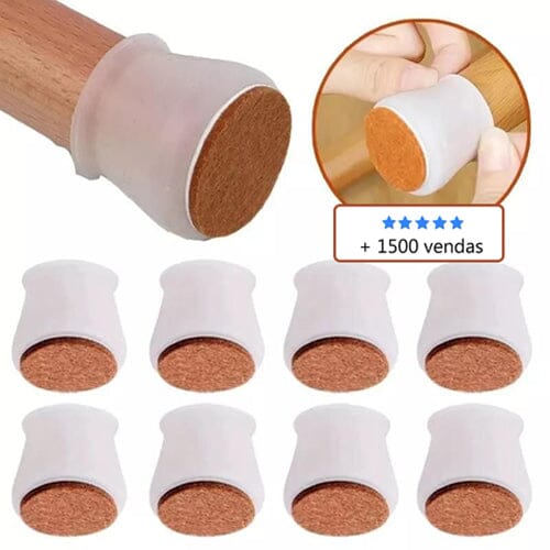 Kit com 16 Peças de Protetor de Pés de Móveis em Silicone - Direct Ofertas