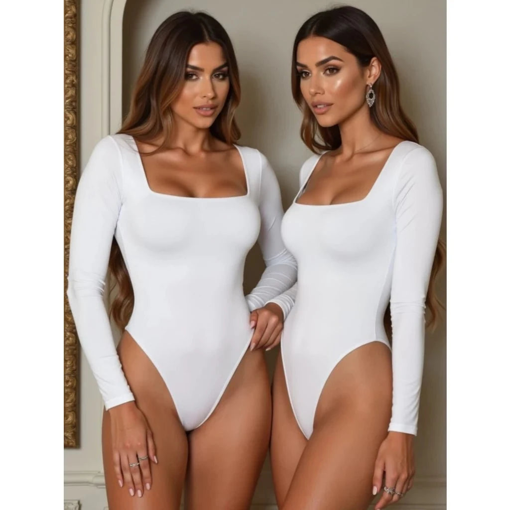 Kit com 2 Bodys Femininos Manga Longa Kit com 2 Bodys PS1 Direct Ofertas 