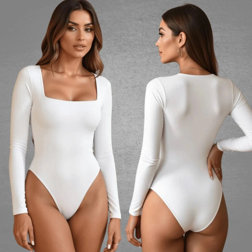 Kit com 2 Bodys Femininos Manga Longa Kit com 2 Bodys PS1 Direct Ofertas BRANCO BRANCO TAM UNICO 36 a 42