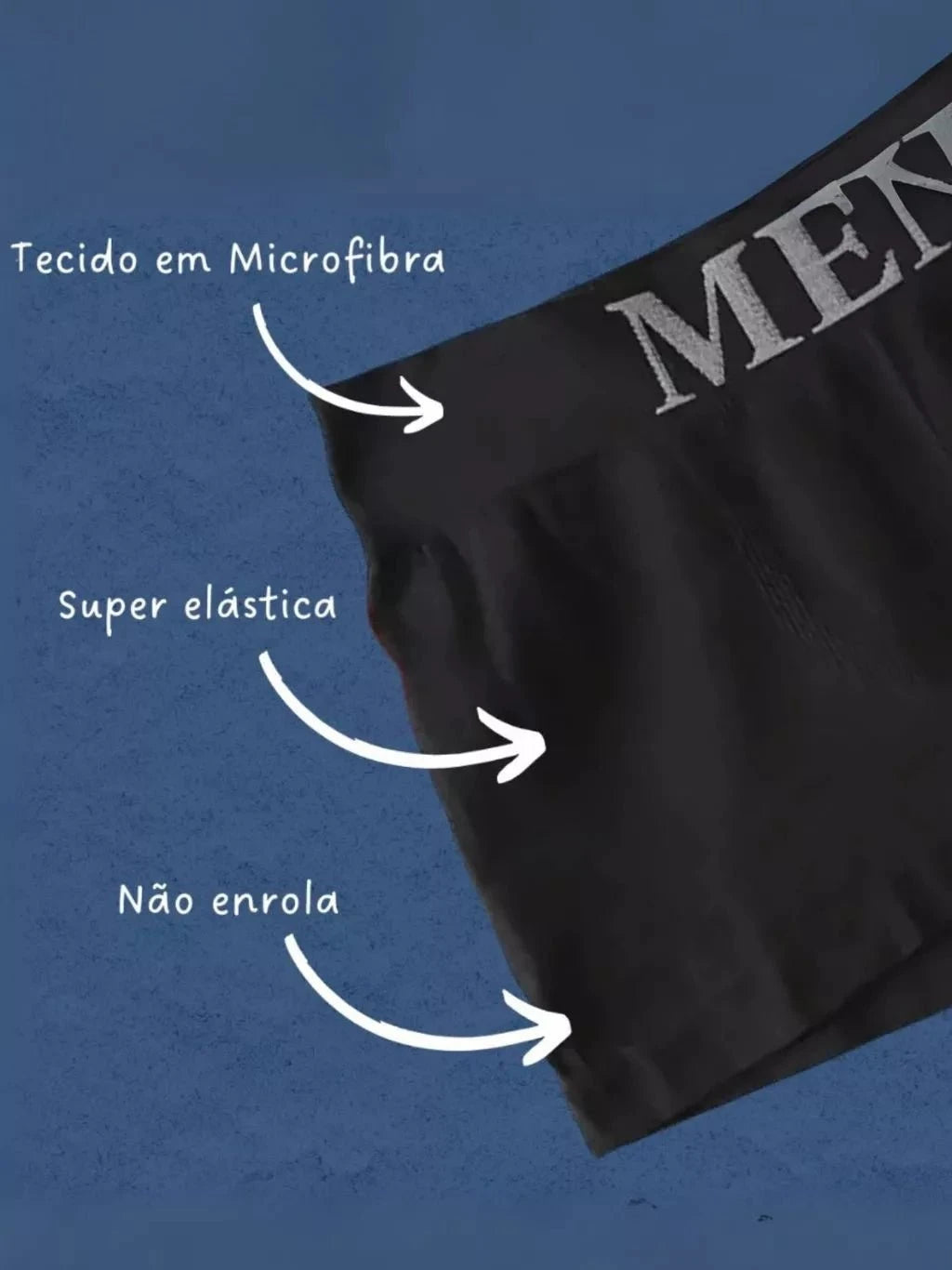 Kit de Cuecas Boxer Masculina Sem Costura Kit de Cuecas Boxer Masculina PS1 Direct Ofertas 