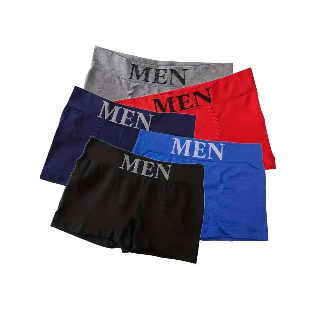 Kit de Cuecas Boxer Masculina Sem Costura Kit de Cuecas Boxer Masculina PS1 Direct Ofertas Kit 3 unidades P 